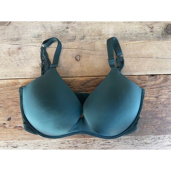 Victoria's Secret Deep Forest Green 38C Sexy Tee Wireless Push Up Bra VS - Picture 1 of 2